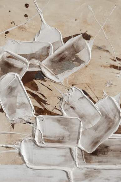 Aude Herlédan, Entre lumière et ombre (detail), 2026. Courtesy of Rosenberg & Co.