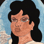 Prophet Royal Robertson
"I Seen My Soul Did Journey Away", 1991 (PRR/P 080)
felt-tip-pen, ball point pen, enamel paint, acrylic and glitter on poster board /
Filzstift, Kugelschreiber, Emailelack, Acryl und Gritzer auf Plakatpappe
71 x 56 cm

Courtesy Delmes & Zander, Cologne/ Berlin
