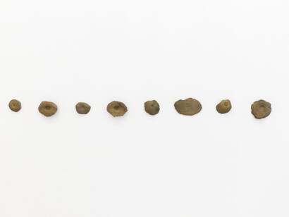 Clara Sánchez Sala, Del marfil al color hígado [From ivory to liver-tone], exhibition view. Courtesy of NF/Nieves Fernández Gallery
