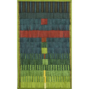 Abdoulaye Konaté, Composition: No. 10 (vert), 2014, Textile, 234 x 147 cm / (92⅛ x 57⅞ in) © the artist, Image Courtesy of the Artist and Blain|Southern, Photographer: Christian Gläser, 2015
