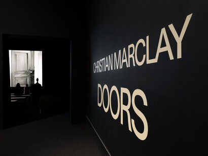 Christian Marclay, Doors, exhibition view. Courtesy of Brooklyn Museum