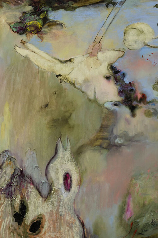 Aleza Zheng, Tandaradei (If the nightingale could speak) (detail), 2026. Courtesy of Make Room Gallery