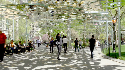 Teresita Fernández: Fata Morgana in Madison Square Park, USA