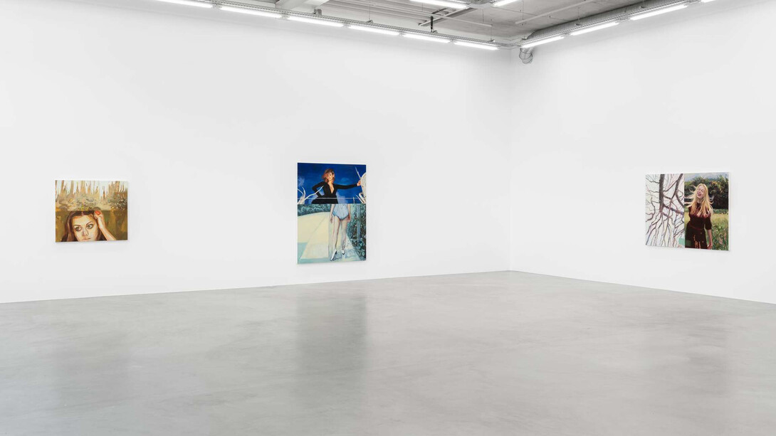Janet Werner, Hell and happiness, vue de l'exposition. Avec l'aimable autorisation de la galerie Almine Rech
