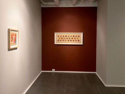 Beatriz Uribe Vélez, Puntada sin dedal, exhibition view. Courtesy of La Balsa Arte