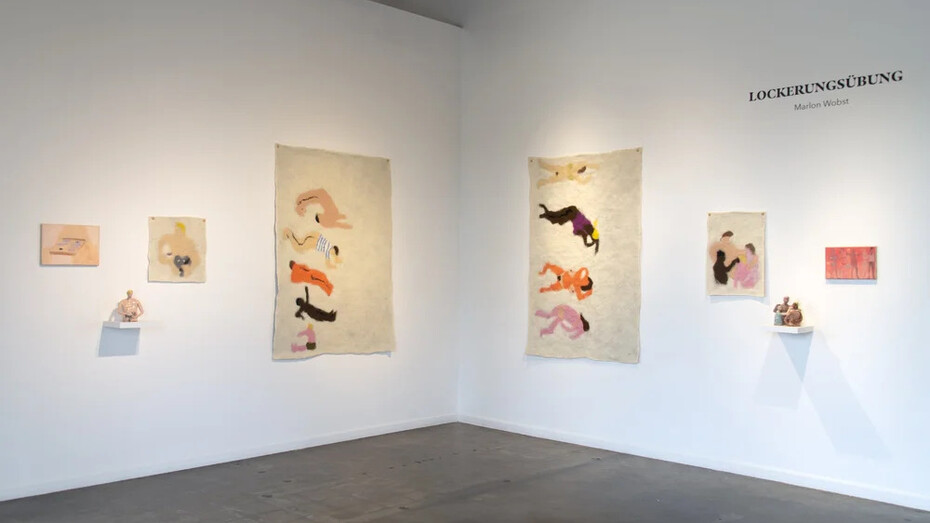Marlon Wobst, Lockerungsübung, exhibition view. Courtesy of Galleri Urbane