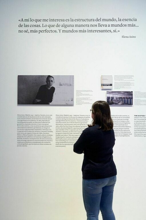 Elena Asins, Antigone, exhibition view. Courtesy of Museo Picasso Málaga