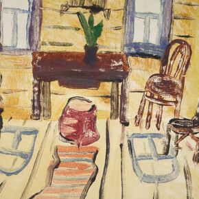 V.N. Nemukhin, Priluki. In the large room (detail), 1956. Courtesy of New Tretyakov Gallery 