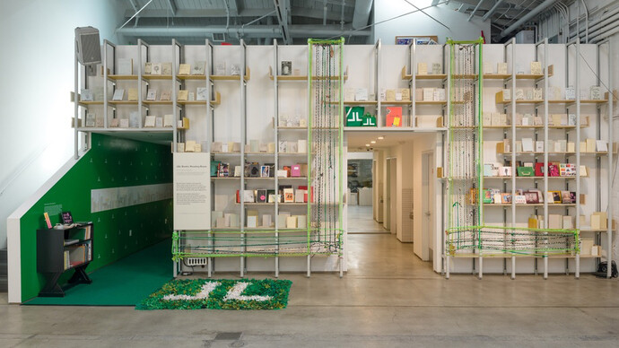 J&L books. Reading room, exhibition view. Courtesy of ICA LA