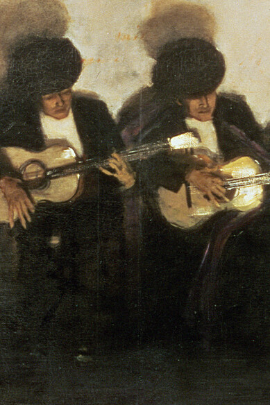 Detalle de "El jaleo", óleo sobre lienzo, John Singer Sargent, 1882