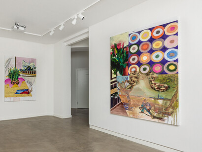 Erik A. Frandsen, Paintings 2025, exhibition view. Courtesy of Hans Alf Gallery 