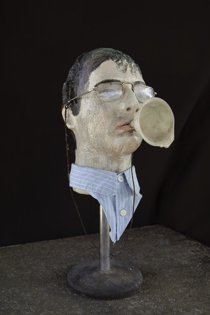 Andrea Saltini, Rosencrantz (dettaglio), 2024-25. Cortesia di Teatro Sociale di Novi di Modena