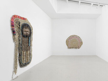 Moffat Takadiwa,, The crown! Exhibition view. Courtesy of Semiose Gallery