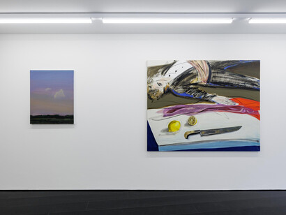 Ella Kruglyanskaya, Backgrounds, exhibition view. Courtesy of Contemporary Fine Arts