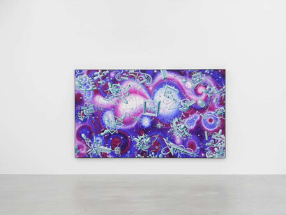 Kenny Scharf, Jungle jungle jungle, exhibition view. Courtesy of Almine Rech 