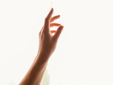 A gesture of longing — for connection, for direction, for clarity