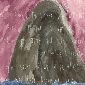 Michael Deyermond, And perhaps you think i am some banished poet (detail), 2025. Courtesy of Craig Krull Gallery