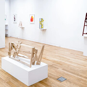 Willard Boepple, Paper, wood, and steel, exhibition view. Courtesy of Upsilon Gallery