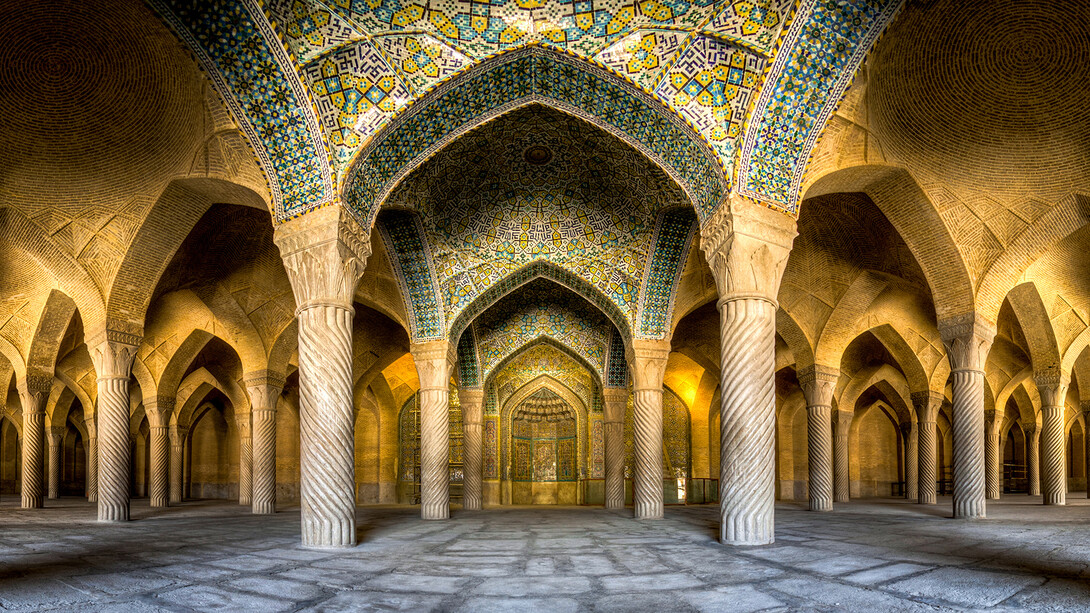 Interno della moschea di Vakil a Shiraz, Iran