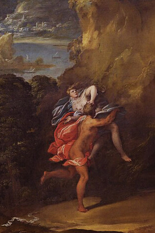 Niccolò dell'Abbate, El rapto de Proserpina (c. 1560, detalle)