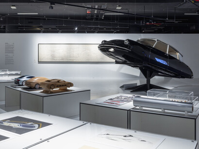 Ferrari design. Creative journeys 2010–2025, exhibition view. Courtesy of Museo Nazionale dell’Automobile
