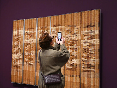 Anni Albers, Constructing textiles, vue de l'exposition. Avec l'aimable autorisation du Zentrum Paul Klee