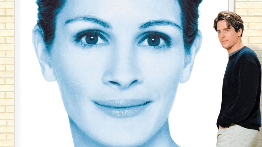 Poster oficial de "Notting Hill" (1999), clásico de las películas románticas protagonizado por Julia Roberts y Hugh Grant