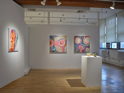 Various artists, Abstracting the personal, exhibition view. Courtesy of Carter Burden Gallery