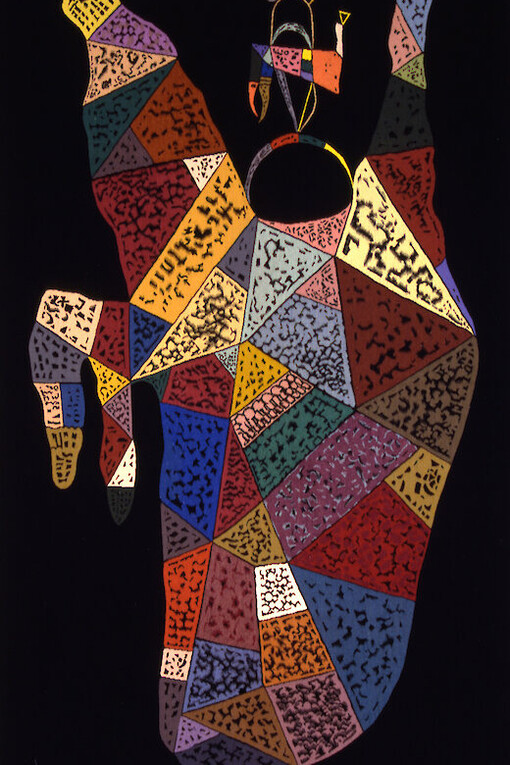 Wassily Kandinsky, Sur un fond noir (detail), Ausführung 1963, Paris. Mit freundlicher genehmigung des Museums der bildenden Künste Leipzig