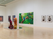 Installation view of Fictions of display, June 29, 2025–January 4, 2026 at MOCA Grand
Avenue. Courtesy of the Museum of Contemporary Art (MOCA). Photo by Jeff McLane