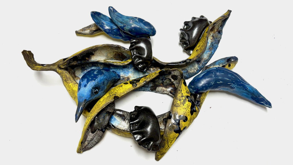 Jiha Moon, Jay skin 5 (Black mandu), 2025. Courtesy of Mindy Solomon Gallery