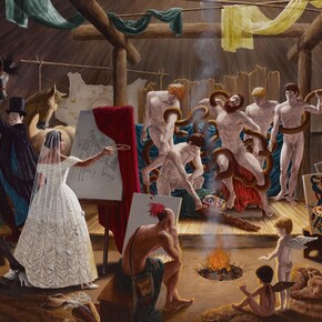 Kent Monkman, The academy (detail), 2008. Courtesy of AGH