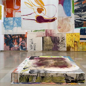 Vivian Suter, Disco, vue de l'exposition. Avec l'aimable autorisation de Carré d'Art