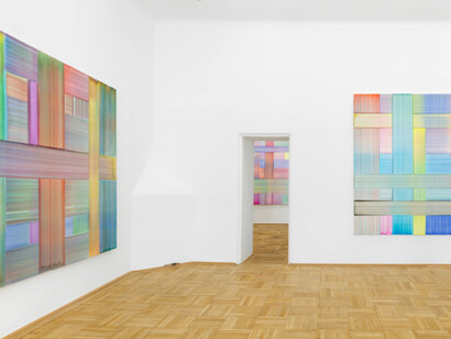 Bernard Frize, A labor of love, exhibition view. Courtesy of Galerie nächst St. Stephan