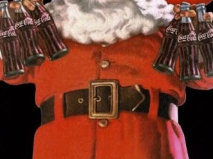Coca Cola consolidó la imagen moderna de Santa Claus con los colores rojo y blanco a partir de 1931