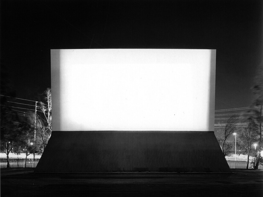 Hiroshi Sugimoto, “Winnetika Drive In, Paramount”, 1993, b/w