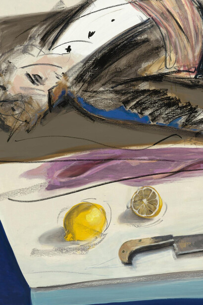 Ella Kruglyanskaya, Lemondrama (big) (detail), 2025. Courtesy of Contemporary Fine Arts