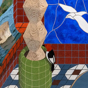 Gustav Hamilton, Two bird race, 2025. Courtesy of David B. Smith Gallery