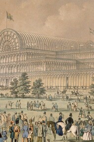 Il Crystal Palace inaugurato nel 1851 per la Great Exhibition a Londra