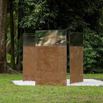 Varios artistas, Jardín de esculturas, vista de exhibición. Cortesía de Pinacoteca