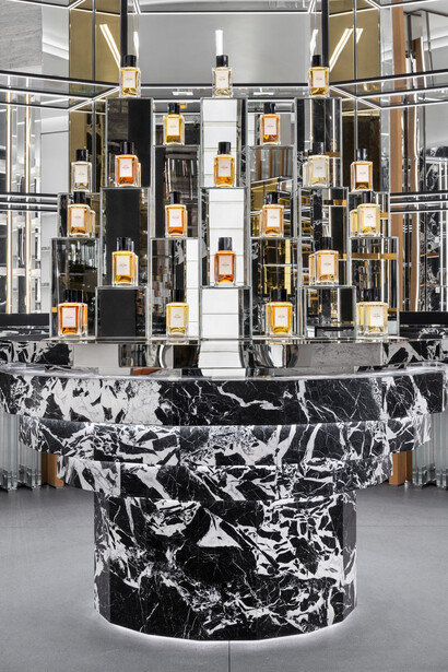 Inside the Céline flagship store in Miami, USA, the minimalist design mirrors the quiet luxury seen in the brand’s collections