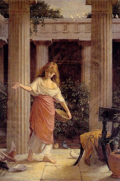 John William Waterhouse, En el peristilo (1874)
