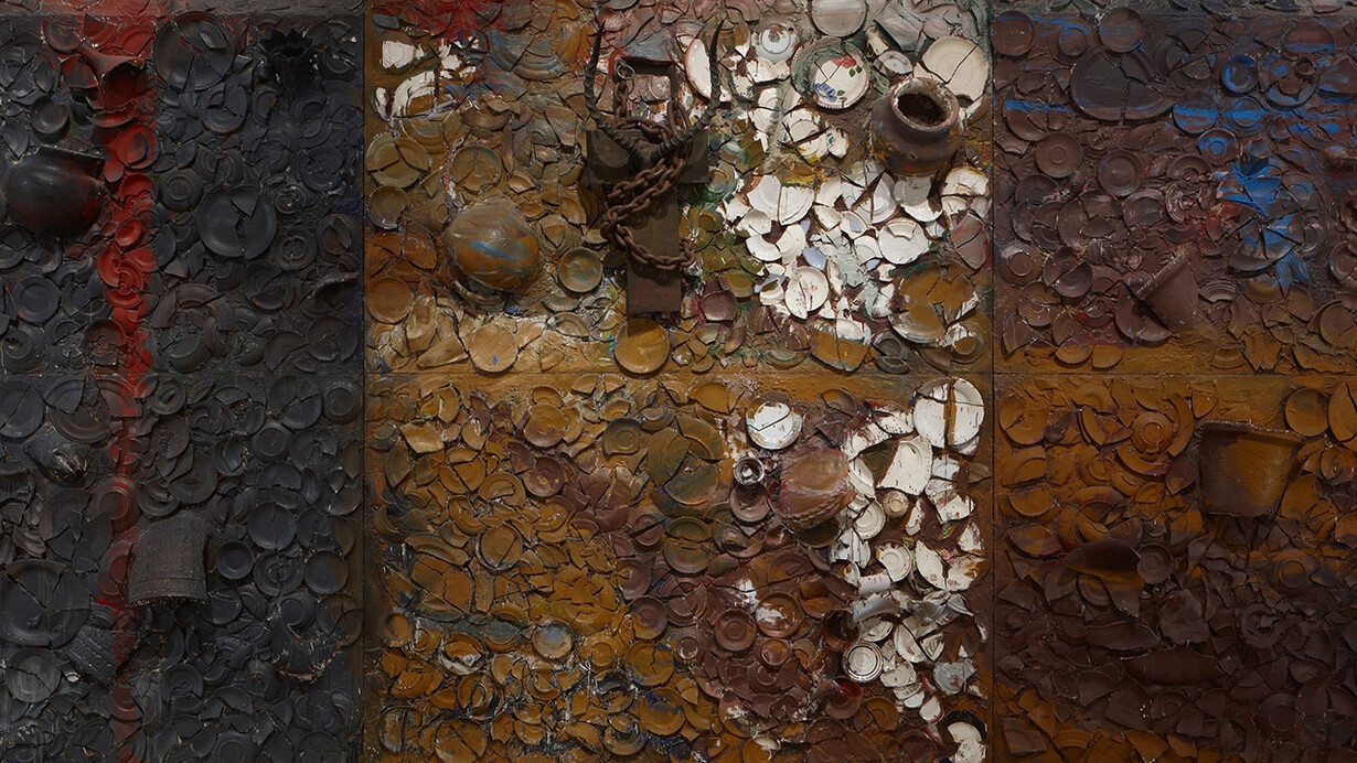 Julian Schnabel, The mud in Mudanza (detail), 1982. Courtesy of Mnuchin Gallery