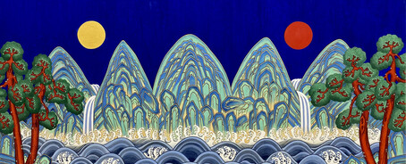 Kate Oh, The sun and moon and 5 peaks. Courtesy of Kate Oh Gallery