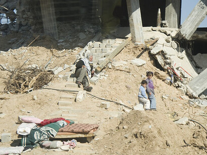 In Gaza, children roam the ruins, amidst the widespread devastation in Palestine