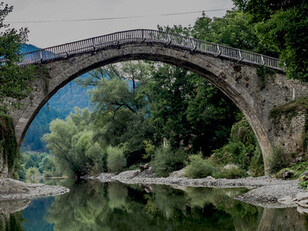 The Stone Bridge of Kokkori, also known as Kokkori Bridge or Noutsos Bridge, is a picturesque stone bridge located in the Zagori region of Epirus, Greece