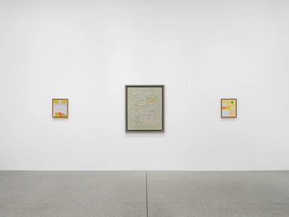 Etel Adnan and Seundja Rhee, To meet the sun, exhibition view. Courtesy of White Cube