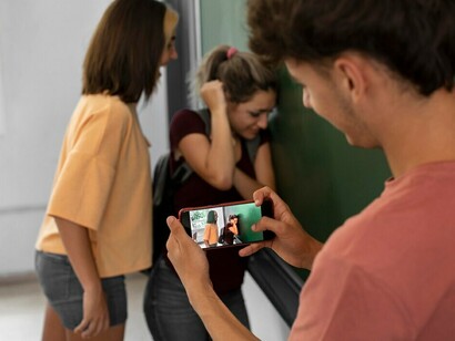 A girl being bullied at school, feeling lonely and isolated, yet finding resilience within herself