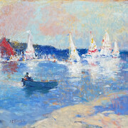 John Terelak, Race day, 2023. Courtesy of Cavalier Galleries 