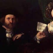 Portrait of a Married Couple, Lorenzo Lotto, Oil on canvas, 96 x 116 cm, c. 1523 - 1524. Saint Petersburg, The State Hermitage Museum